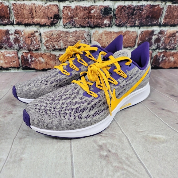 Nike Air Zoom Ladies 12 Pegasus 36 LSU Tigers - Picture 2 of 10